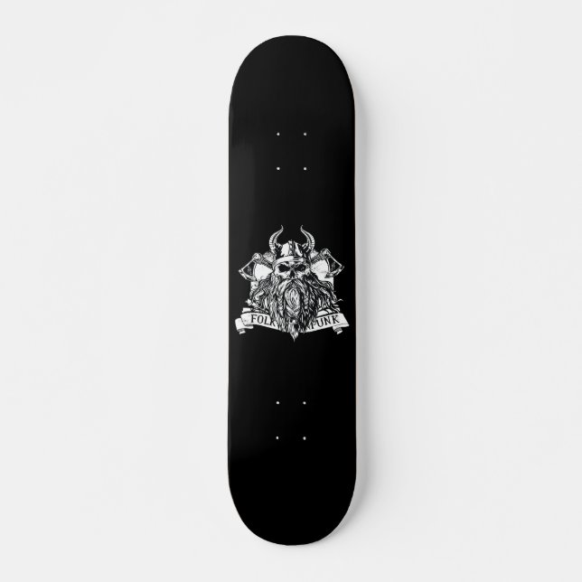 Skateboard Guerrier viking barbu (Devant)