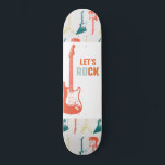 Skateboard Guitare Rock et Roll Music Rockstar<br><div class="desc">Avec un design de guitare électrique funky,  ces skateboards sont adaptés aux enfants et aux adolescents. Rock on!</div>