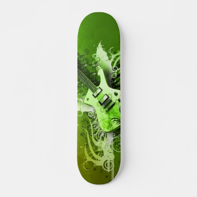 Skateboard Guitare verte (Devant)