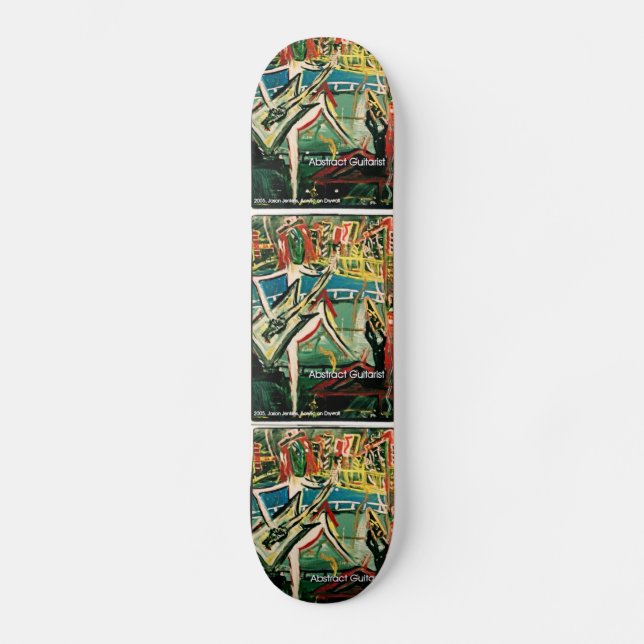 SKATEBOARD GUITARISTE ABSTRAIT I (Recto)