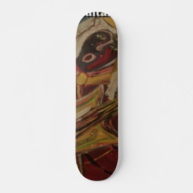 Skateboard Guitariste abstrait II (Devant)