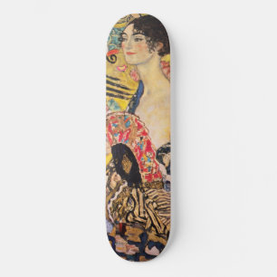 Skateboard Gustav Klimt - Dame avec ventilateur