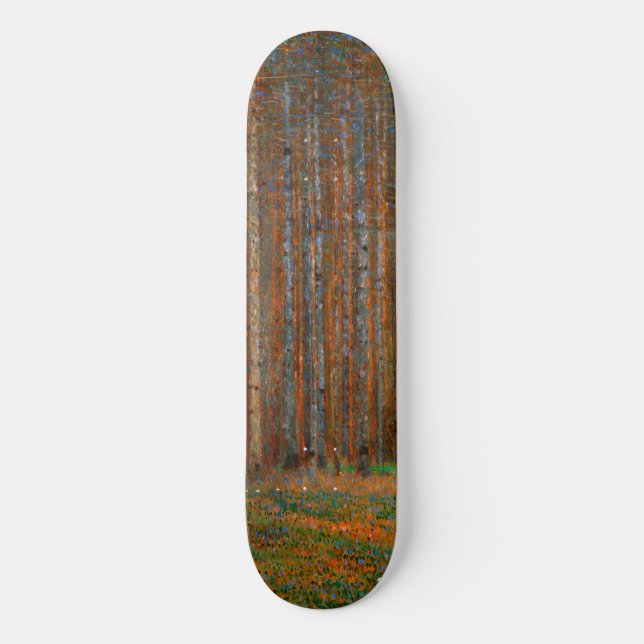 Skateboard Gustav Klimt - Forêt de pins de Tannenwald (Recto)