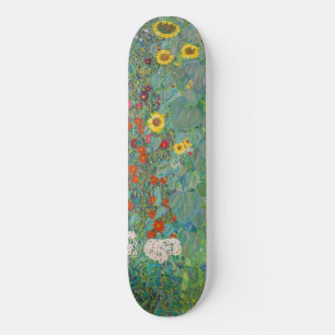 Skateboard Gustav Klimt - Jardin de campagne avec tournesols