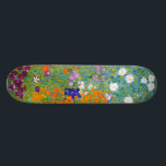 Skateboard Gustav Klimt :Jardin fleuri<br><div class="desc">Un beau skateboard classique avec un jardin fleuri coloré,  peint par le peintre symboliste autrichien Gustav Klimt.</div>
