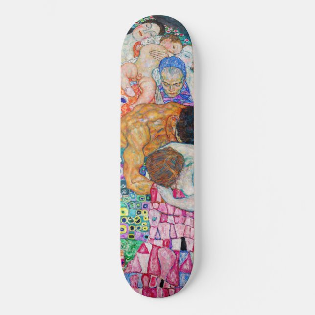 Skateboard Gustav Klimt - Mort et vie (Recto)
