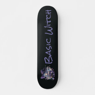 Skateboard Halloween/Sorcière/violet