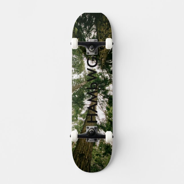 Skateboard HAMbWG Dsgn - Carte à roulettes - Forêt (Recto)