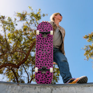 Skateboard HAMbWG léopard rose