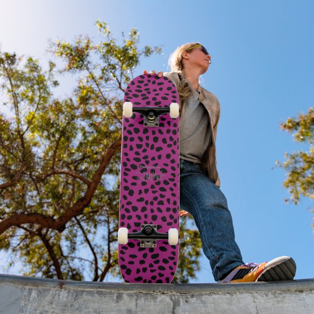 Skateboard HAMbWG léopard rose (Extérieur 1)