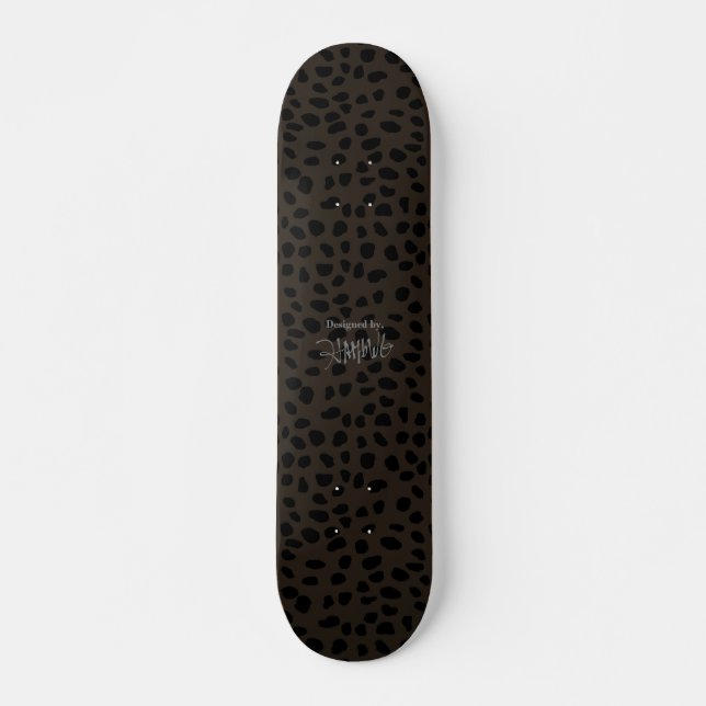 Skateboard HAMbWG Taupe Leopard (Devant)