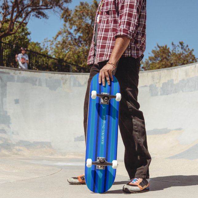 Skateboard HAMbyWG - Patinage - Bleu vert brillant (Extérieur 2)
