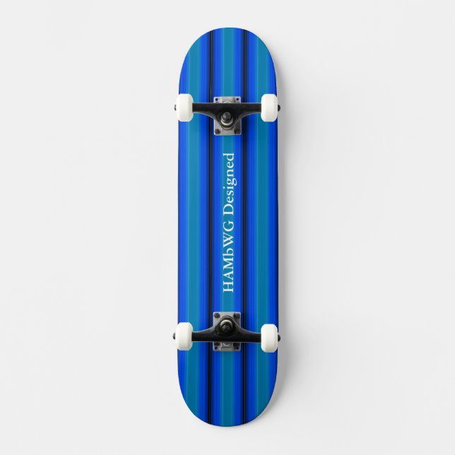 Skateboard HAMbyWG - Patinage - Bleu vert brillant (Recto)
