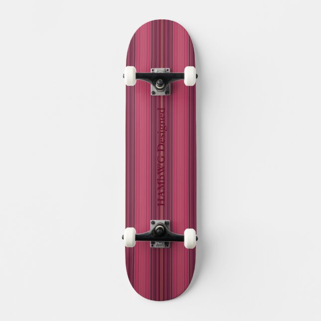 Skateboard HAMbyWG - Patinage - Tête de cerise foncée (Recto)