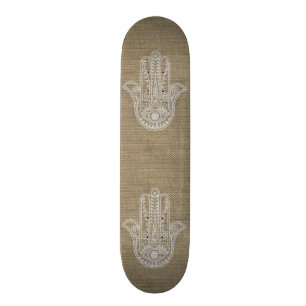 Skateboard HAMSA Main de Fatima symbole amulet