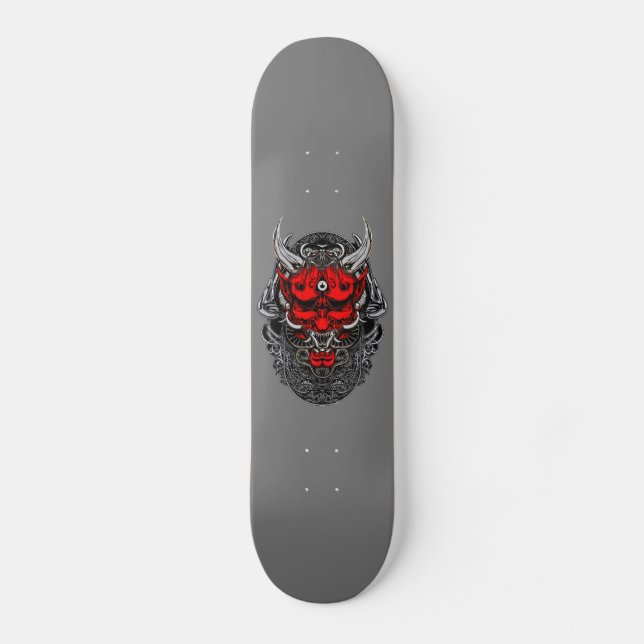 Skateboard Hannya Demon Design Skateboard, pont de 7 ¾ po (Recto)
