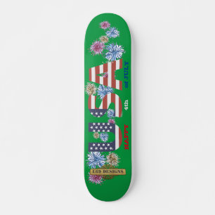 skateboard "HAPPY 4 juillet"