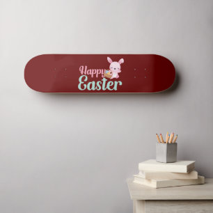 Skateboard HAPPY EASTER drôle de lapin de Pâques egghunt