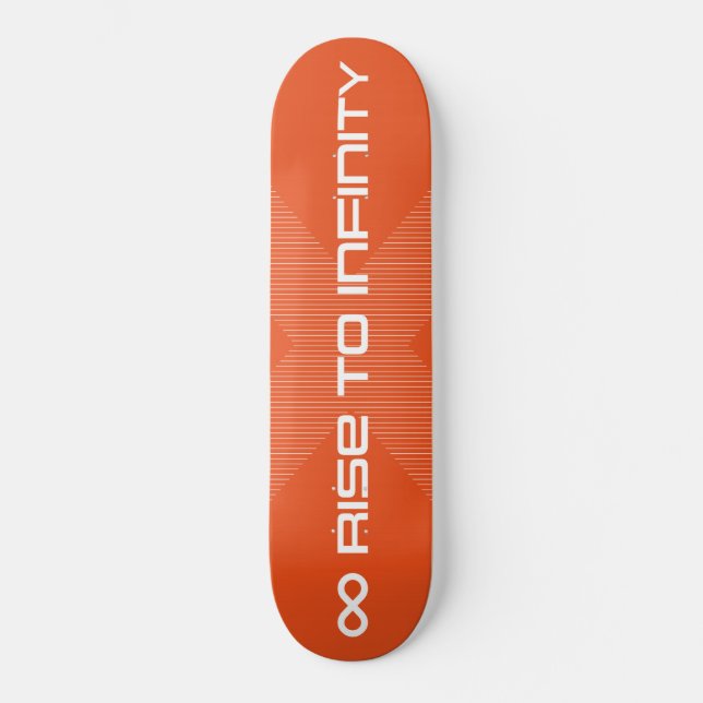 Skateboard Hausse graphique moderne à l'infini (Recto)