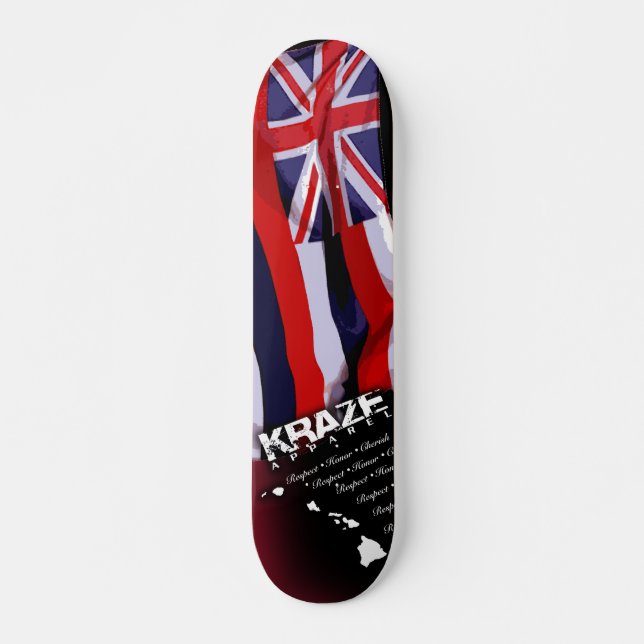 Skateboard Hawaiian Flag 2 (Devant)