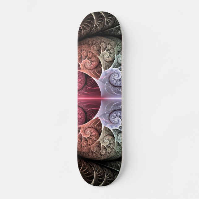 Skateboard Heartbeat, Abstrait surreal Imaginaire Fractal Art (Recto)