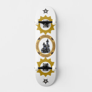 Skateboard Heavenly Golden sunshine vector design