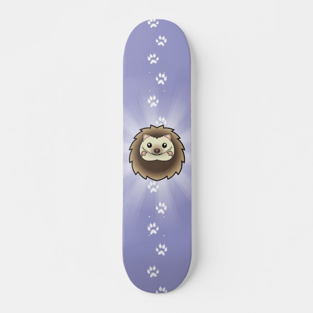 Skateboard Hérisson nain de dessin animé (Devant)