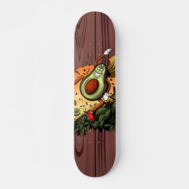 Skateboard Heureux Avocado (Devant)