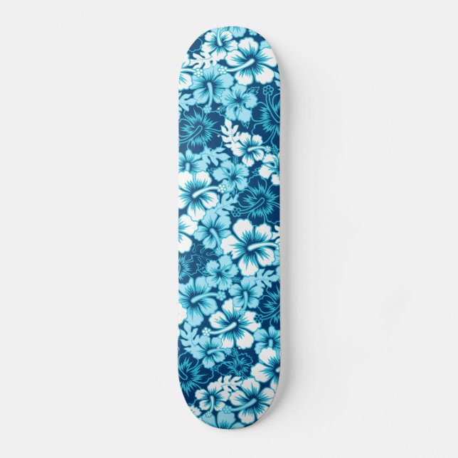 Skateboard hibiscus floral surf (Recto)
