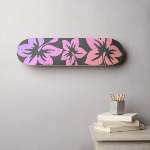 Skateboard Hibiscus hawiens tropicaux