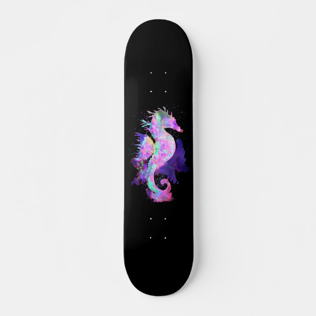 Skateboard Hippocampe Spatial Violet (Devant)