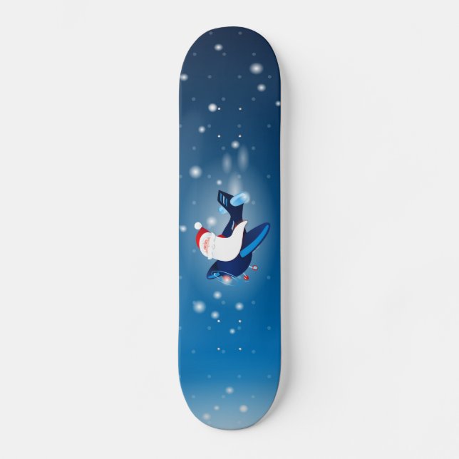 Skateboard Ho ho ! Père Noël dans l'avion, skate (Recto)