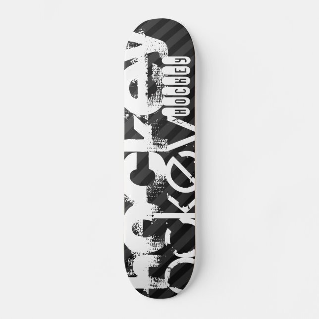 Skateboard Hockey ; Gris noir et gris foncé (Recto)