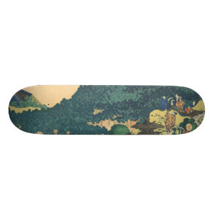 Skateboard Hokusai : Les pins circulaires d'Aoyama
