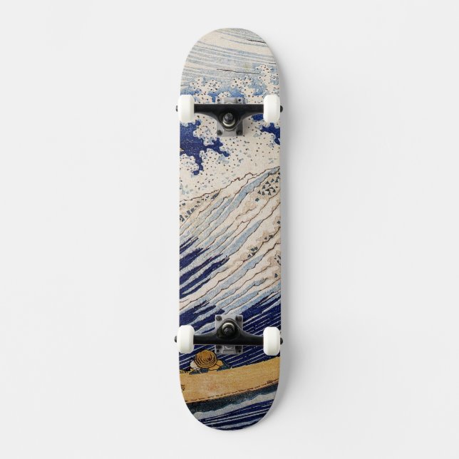 Skateboard Hokusai Ocean Waves Fishing Boats (Recto)