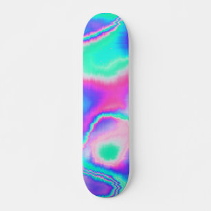 Skateboard Holographic Glitch
