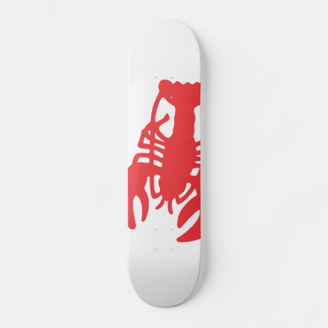 Skateboard Homard rouge (Recto)