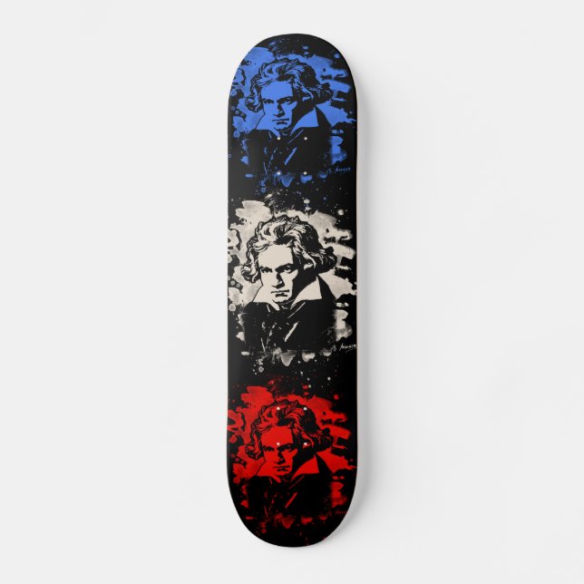 Skateboard Hommage à Ludwig Van Beethoven (Recto)