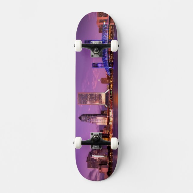 Skateboard Horizon de Jacksonville la Floride la nuit (Recto)