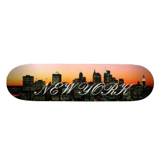 Skateboard Horizon de Manhattan au crépuscule, image de New