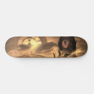 Skateboard Horloges Imaginaires Steampunk et pont de skateboa