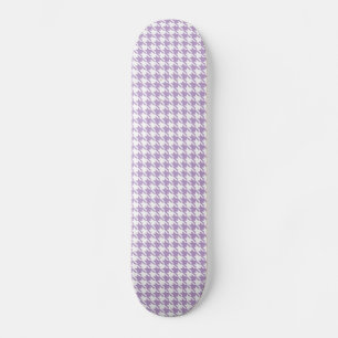 Skateboard Houndstooth Lilac et blanc