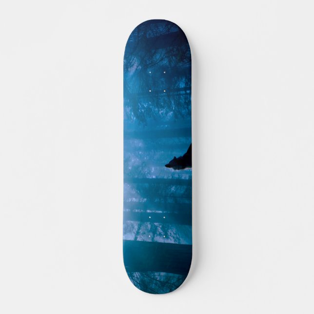 Skateboard Howling Wolf en nature (Devant)