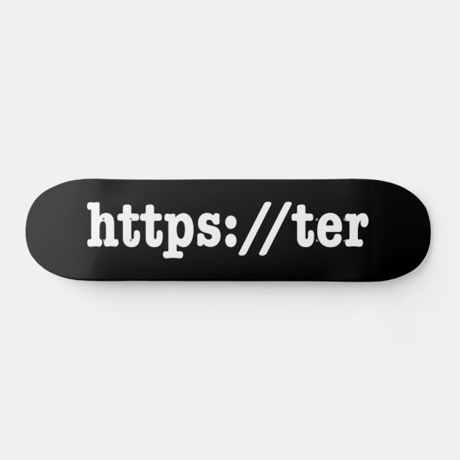 Skateboard https://ter / code html (Horz)