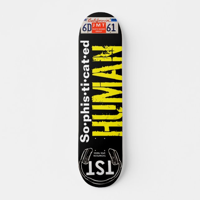 Skateboard HUMAIN RAFFINÉ  Planche de 7¾" (Devant)