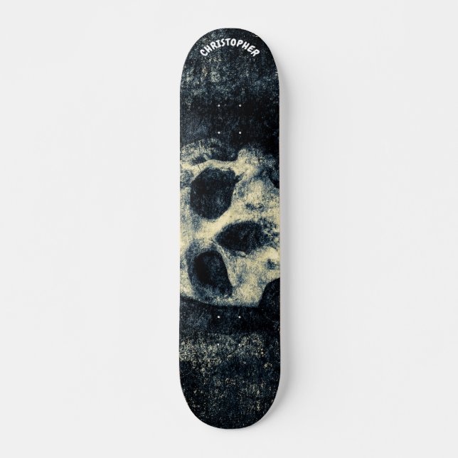 Skateboard Human Skull Customizable (Devant)