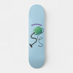 Skateboard Humour de dessin animé de l'aspirateur mignon