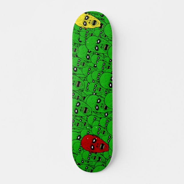 Skateboard Hungry Undead Zombie Heads (Devant)