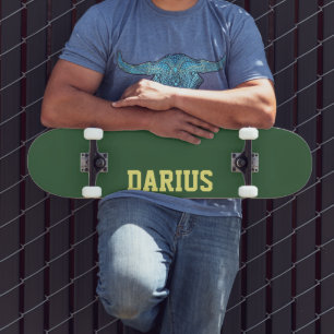Skateboard Hunter Green Nom moderne   Classique tendance