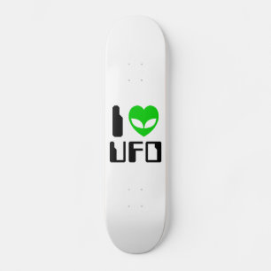 Skateboard I Alien Heart UFO